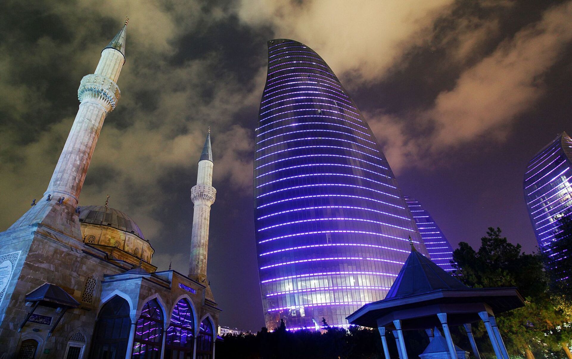 Баку башни пламени фото