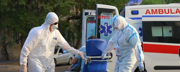 Медик в Госпитале Таможенного Комитета, фото из архива Медик в Госпитале Таможенного Комитета, фото из архива - Sputnik Азербайджан