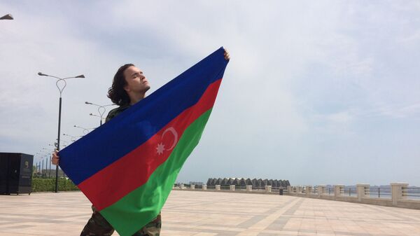 Фарид Казаков представил свой новый патриотический клип Мой Азербайджан - Sputnik Азербайджан