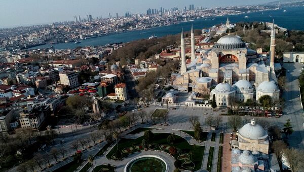 Собор Святой Софии в Стамбуле, фото из архива - Sputnik Azərbaycan