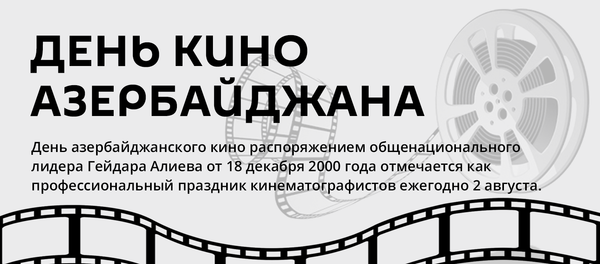 Инфографика: День кино Азербайджана Инфографика: День кино Азербайджана - Sputnik Азербайджан
