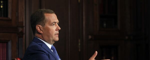 Заместитель председателя Совбеза РФ Д. Медведев, фото из архива Заместитель председателя Совбеза РФ Д. Медведев, фото из архива - Sputnik Азербайджан