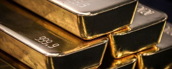 Золотые слитки, фото из архива - Sputnik Азербайджан