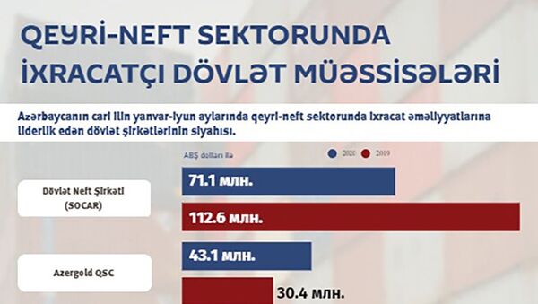 İnfoqrafika: Qeyri-neft sektorunda ixracatçı dövlət müəssisələri - Sputnik Azərbaycan