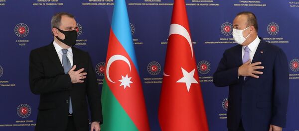 Azərbaycan və Türkiyə XİN başçılarının görüşü - Sputnik Азербайджан