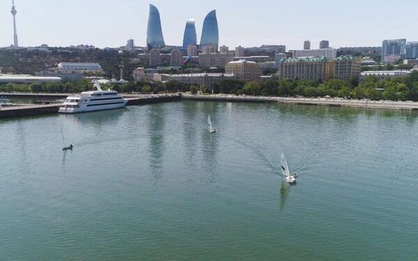 Тренировки парусного спортивного клуба Хазар Азербайджанского Каспийского морского пароходства (ASCO) - Sputnik Азербайджан
