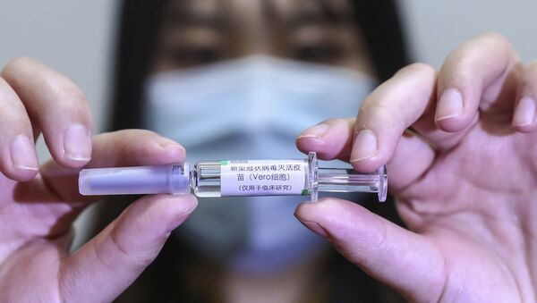 Китайская вакцина от COVID-19 на производственном предприятии SinoPharm в Пекине, фото из архива - Sputnik Азербайджан