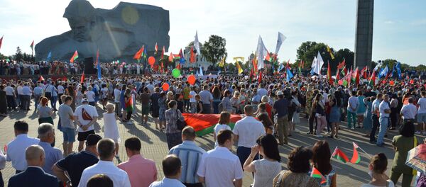 Митинги, цепи, акции и пробки в Беларуси  - Sputnik Азербайджан