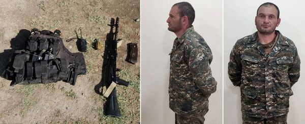 Минобороны АР представило предметы экипировки взятого в плен армянского диверсанта - фото Минобороны АР представило предметы экипировки взятого в плен армянского диверсанта - фото - Sputnik Азербайджан