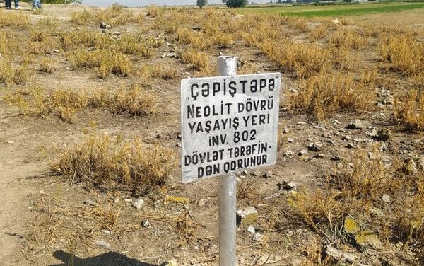 Во время раскопок на территории села Хатаи Агстафинского района - Sputnik Азербайджан