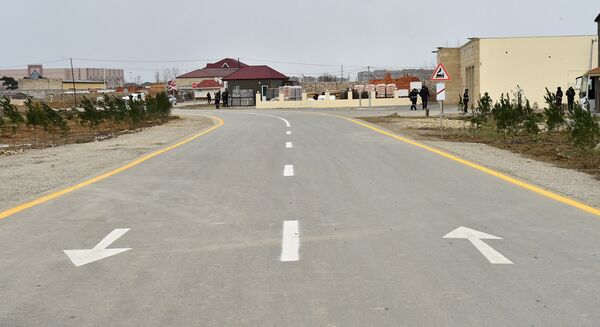 Участок дороги после реконструкции, фото из архива - Sputnik Азербайджан