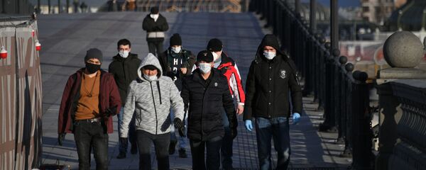 Мигранты в России, фото из архива - Sputnik Азербайджан
