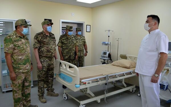 В Гянджинском военном госпитале  - Sputnik Азербайджан