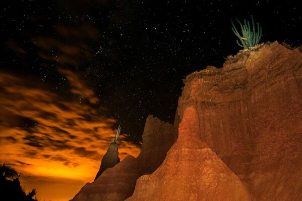 Ночное звездное небо над пустыней Tatacoa в Колумбии  - Sputnik Азербайджан
