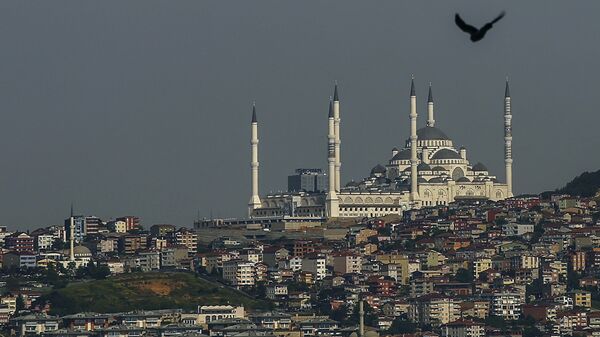 İstanbulda Kamlika məscidinə mənzərə, arxiv şəkli  - Sputnik Азербайджан