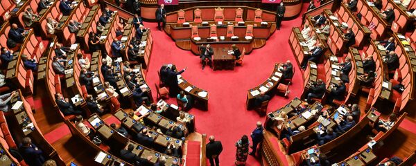 Парламент Италии, фото из архива Парламент Италии, фото из архива - Sputnik Азербайджан