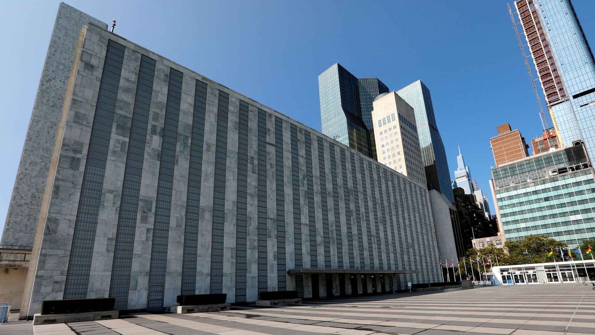 Здание ООН в Нью-Йорке - Sputnik Азербайджан, 1920, 02.10.2021