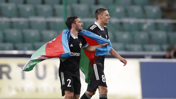 Матч плей-офф раунда квалификации Лиги Европы между польской Легией и азербайджанским Карабахом  - Sputnik Азербайджан