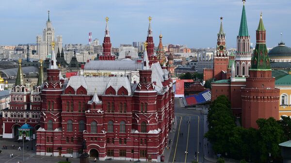 Вид на Кремль в центре Москвы, фото из архива - Sputnik Azərbaycan