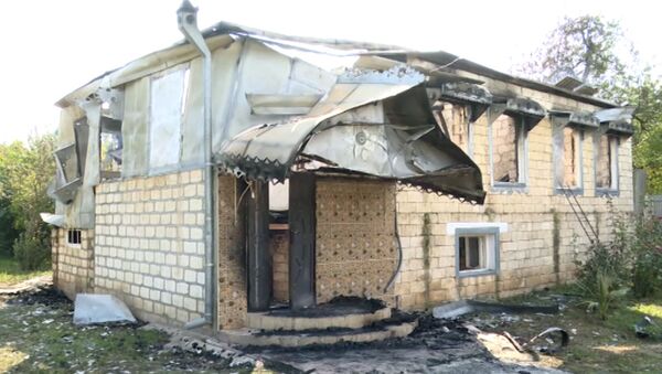 Состояние села Гарадаглы в Агдаме после обстрела  - Sputnik Азербайджан