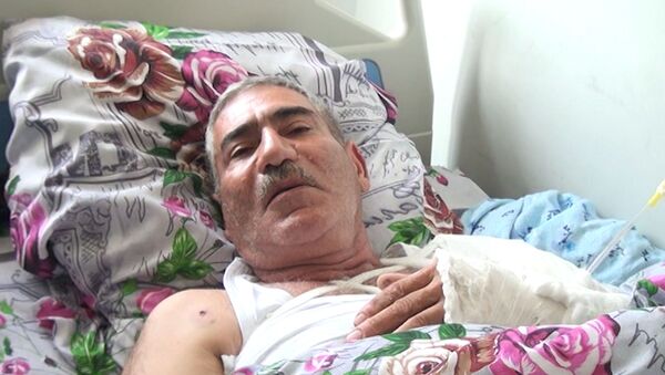 Раненные во время обстрела на кладбище Тертера вспоминают о случившемся – видео - Sputnik Азербайджан
