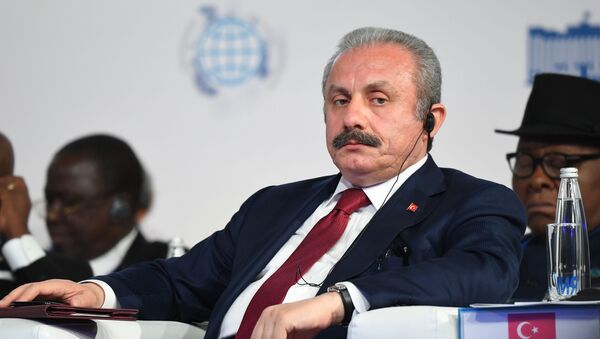 Председатель Великого Национального Собрания Турции Мустафа Шентоп  - Sputnik Azərbaycan