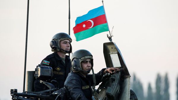 Азербайджанские военные, фото из архива - Sputnik Azərbaycan