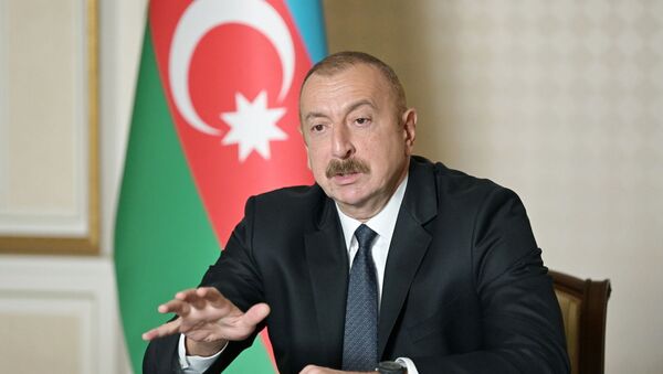 Президент Ильхам Алиев во время интервью телеканалу Fox News США - Sputnik Азербайджан