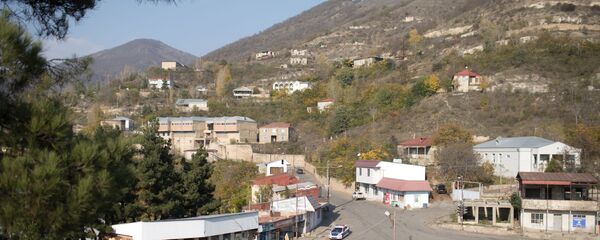 Вид на оккупированный город Лачин, Азербайджан, фото из архива Вид на оккупированный город Лачин, Азербайджан, фото из архива - Sputnik Азербайджан