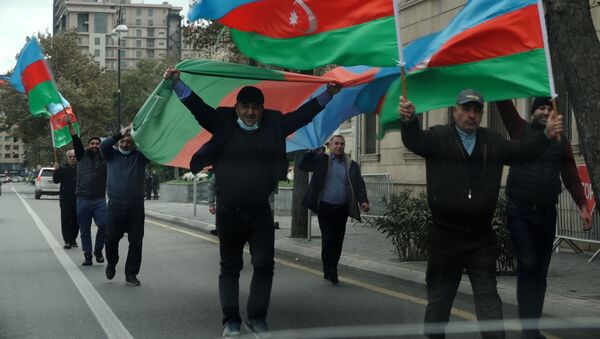 Ты меня зовешь, Азербайджан! Баку празднует освобождение Шуши  - Sputnik Азербайджан