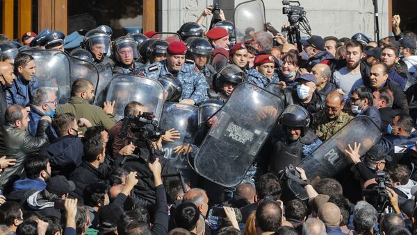Протесты в Ереване, фото из архива - Sputnik Азербайджан