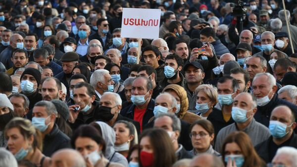 Митинг оппозиции в Ереване - Sputnik Azərbaycan