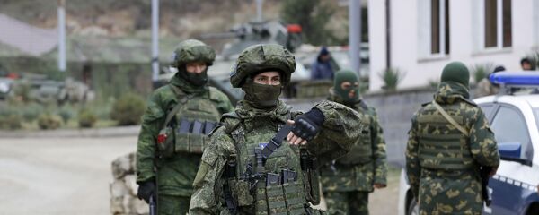 Российские миротворцы в Карабахе, фото из архива - Sputnik Азербайджан