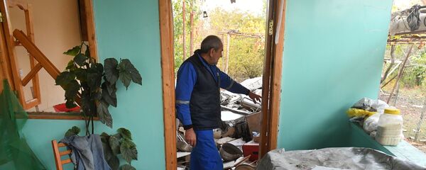 Последствия обстрелов в Агдамском районе Азербайджана Последствия обстрелов в Агдамском районе Азербайджана - Sputnik Азербайджан