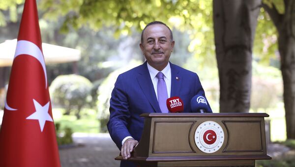 Министр иностранных дел Турции Мевлют Чавушоглу  - Sputnik Azərbaycan
