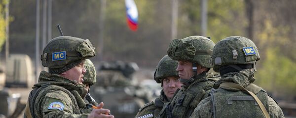 Российские миротворцы в Карабахе, фото из архива - Sputnik Азербайджан