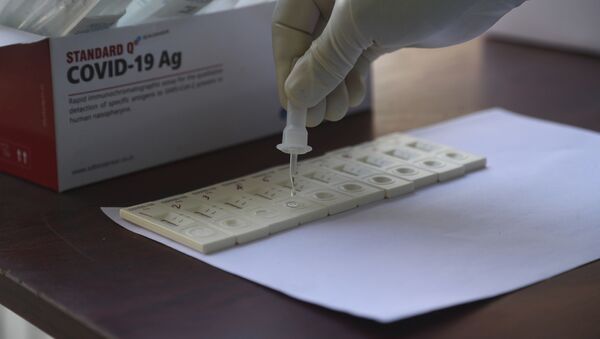 Тест на коронавирус, фото из архива - Sputnik Azərbaycan