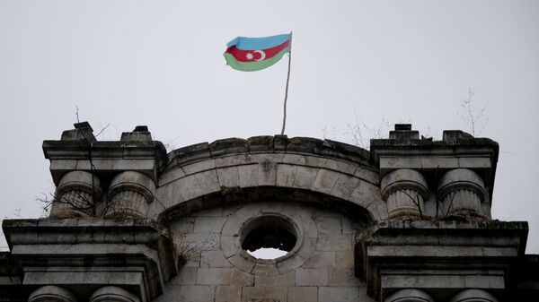 Флаг Азербайджан в Физулинском районе - Sputnik Azərbaycan