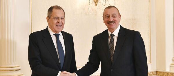İlham Əliyev Rusiyanın xarici işlər naziri Sergey Lavrovu qəbul edib - Sputnik Азербайджан