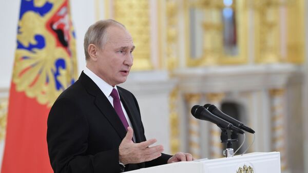 Президент России Владимир Путин, фото из архива - Sputnik Azərbaycan