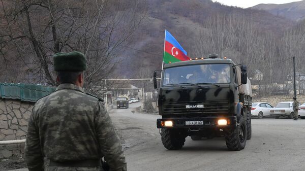 Военный грузовик Азербайджанской армии - Sputnik Азербайджан