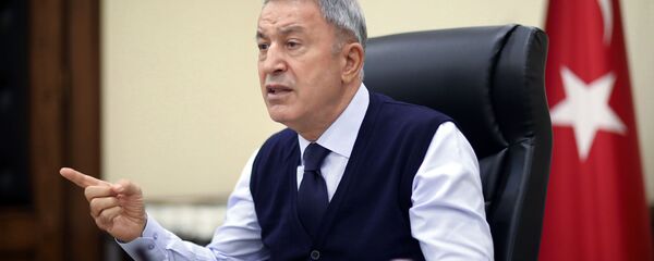 Министр национальной обороны Турции Хулуси Акар, фото из архива Министр национальной обороны Турции Хулуси Акар, фото из архива - Sputnik Азербайджан