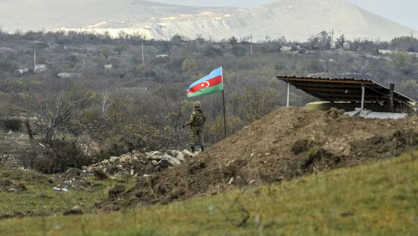 Военнослужащий азербайджанской армии, фото из архива - Sputnik Azərbaycan