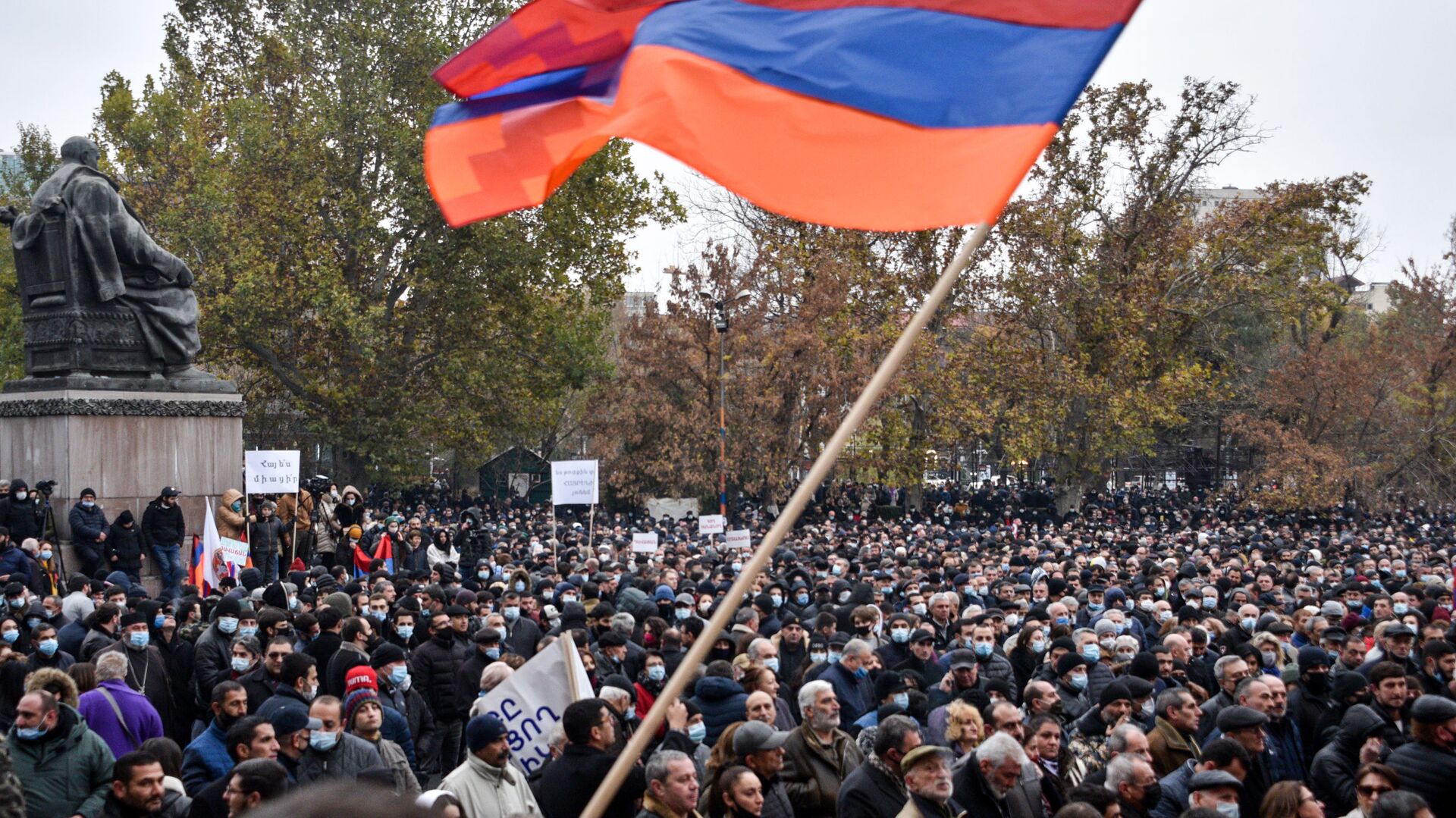 Протесты в Ереване, фото из архива - Sputnik Azərbaycan, 1920, 24.11.2022