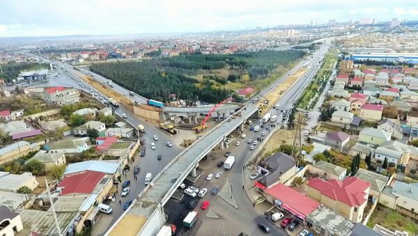 Sulutəpə dairəsində yeni qovşağının inşası - Sputnik Azərbaycan