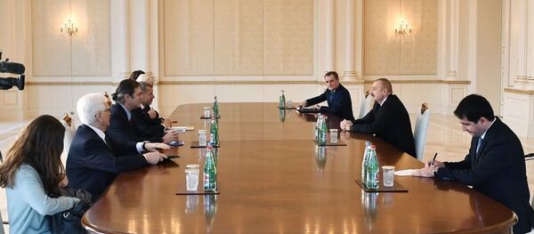 Президент Ильхам Алиев принял сопредседателей Минской группы от Франции и США Президент Ильхам Алиев принял сопредседателей Минской группы от Франции и США - Sputnik Азербайджан