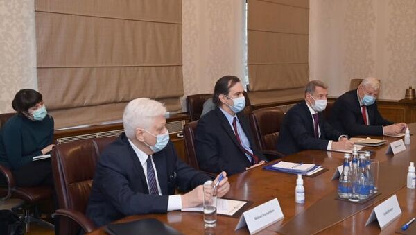 Джейхун Байрамов во время встречи с представителями МГ ОБСЕ и послом России в Азербайджане - Sputnik Азербайджан