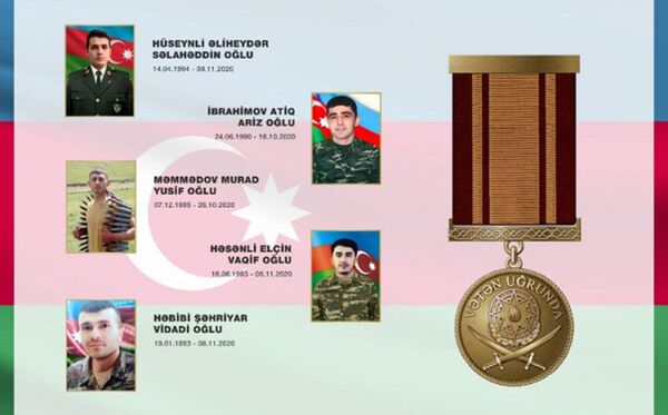 Azərişıqın beş əməkdaşı Vətən müharibəsində şəhid olub Azərişıqın beş əməkdaşı Vətən müharibəsində şəhid olub - Sputnik Azərbaycan