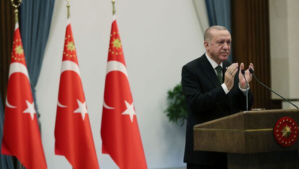 Президент Турции Реджеп Тайип Эрдоган, фото из архива  - Sputnik Azərbaycan