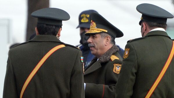 Mинистр обороны Азербайджана Закир Гасанов, фото из архива - Sputnik Азербайджан